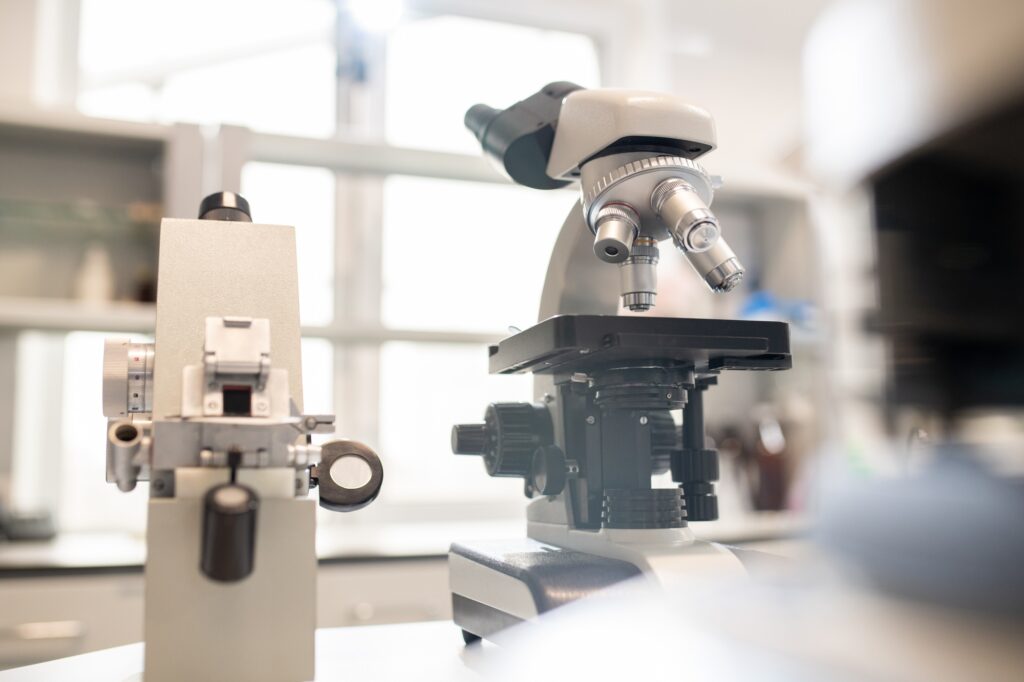 Optical instruments in laboratory