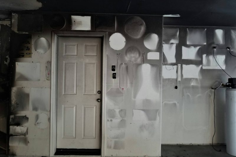 Smoke Stained Garage Walls, All That is Left